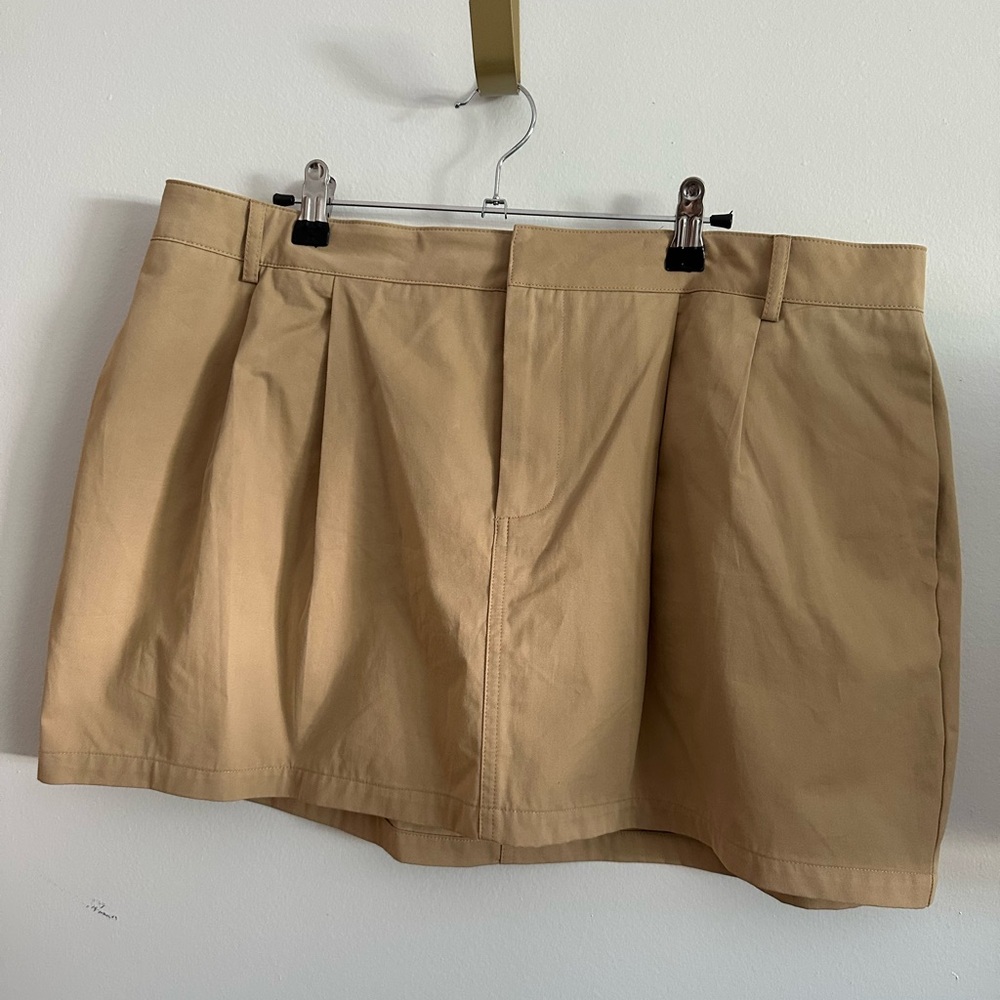 Zara Pleated Mini Cargo Skirt